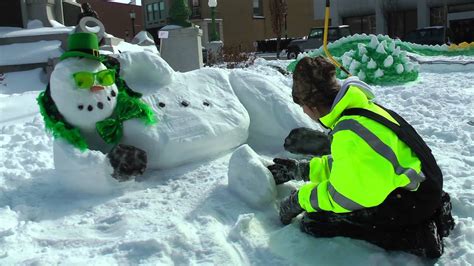 Tiffin, Ohio Snowman Contest February 8th 2014 - YouTube