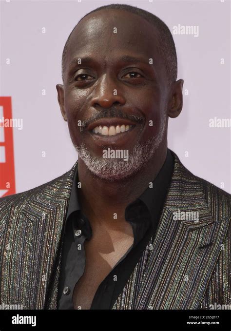 Michael K. Williams arrives at the BET Awards 2021 held at the ...