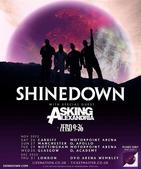 Shinedown - Planet Zero UK Tour 2022 - 30 November 2022 - O2 Academy ...