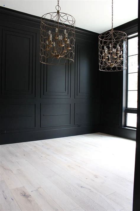 Sherwin Williams Tricorn Black: Paint Review | Black dining room ...