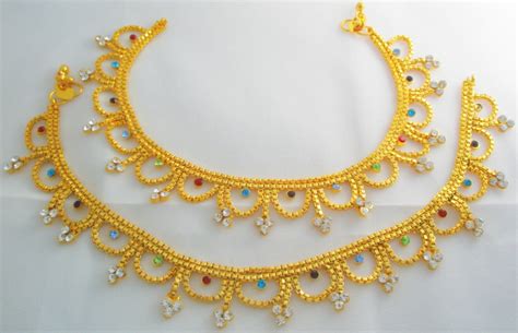 http://jewellery-india.ecrater.com/ | Anklets indian, Anklets, Gold