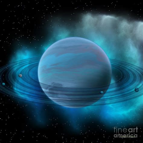 Neptune Planet Painting by Corey Ford - Pixels