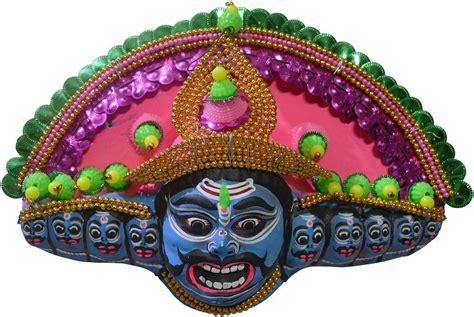 Trendy Shoppe Ravana Papier Mache Mask (14 x 3 x 9 inches) : Amazon.in: Home & Kitchen