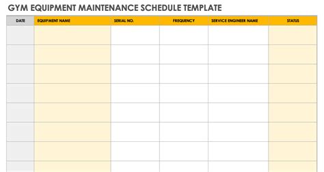 Free Equipment Schedule Templates | Smartsheet (2022)