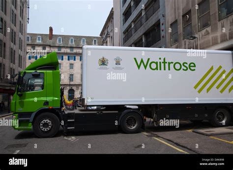 Waitrose delivery lorry hi-res stock photography and images - Alamy