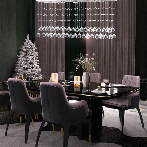 Modern Rectangular Crystal Chandelier Lighting | Dining room chandelier ...