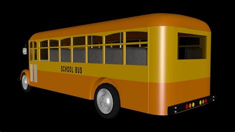 SCHOOL BUS 3D MODEL WITH INTERIOR 3D model | CGTrader