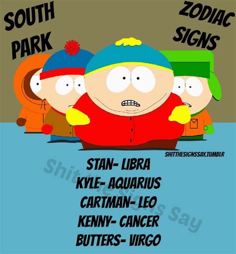 south park zodiac signs | Horoscopes | Pinterest | South Park, Parks ...