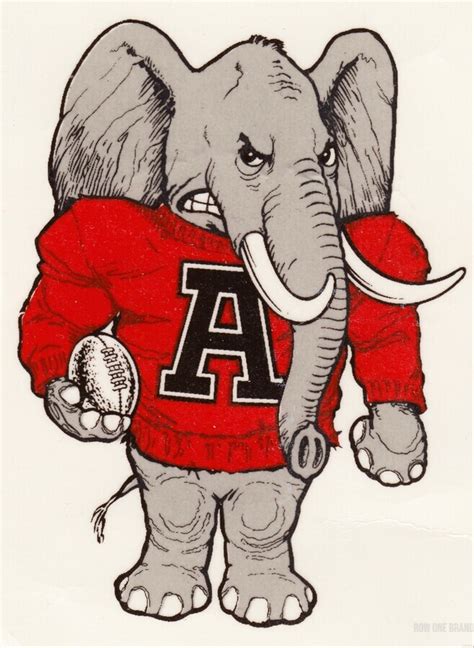 Roll Tide Elephant Clipart With Toothbrush