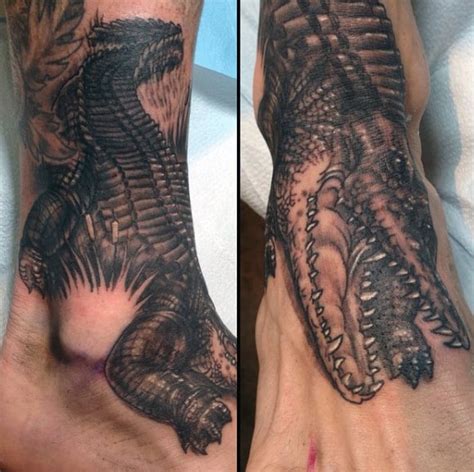 60 Alligator Tattoo Designs For Men - Cool Crocodiles