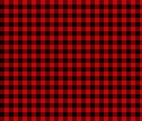 red buffalo plaid fabric - angiehiller - Spoonflower