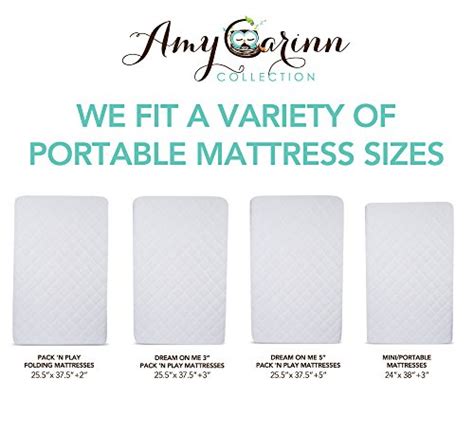 ACC Bamboo Pack N Play Crib Mattress Pad Cover Fits ALL Baby Cribs, Waterproof & Dryer Friendly ...