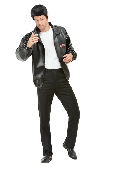 Grease T-Bird Jacket Mens Fancy Dress Costume