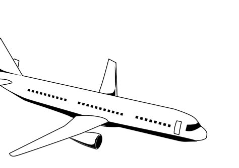 Outline Aeroplane - ClipArt Best