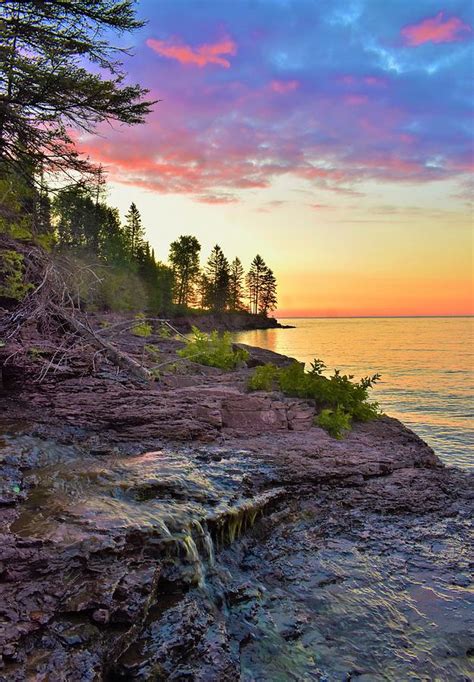 Shore Morning - North Shore, Lake Superior Photograph by Jan Swart - Pixels