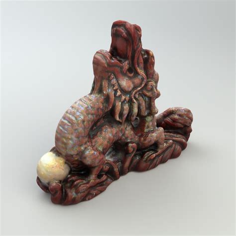 Red dragon statue 3D model - TurboSquid 1182969