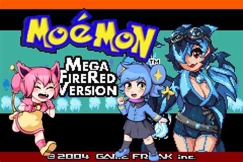 This is fan art of a couple of catchable moemon over the title screen ...