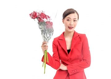 Premium Photo | Confident stylish lady in red dress posing