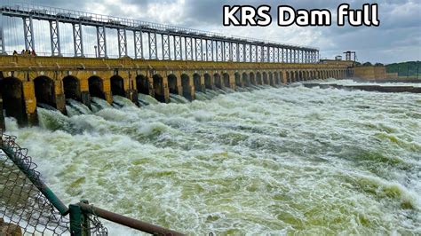 KRS Dam full ಕೆ ಆರ್ ಎಸ್ gates opened Krishna Raja Sagara Kannambadi Katte Mandya Mysore ...