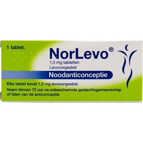 Norlevo Levonorgestrel Morning After Pil 1,5 mg 1 EA | Etos