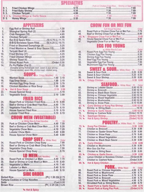 Spring Garden Restaurant Menu - Spring Garden Pancake House - They follow all the necessary ...