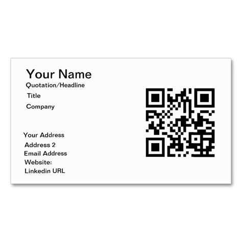 Pin on QR Code Business Card Templates
