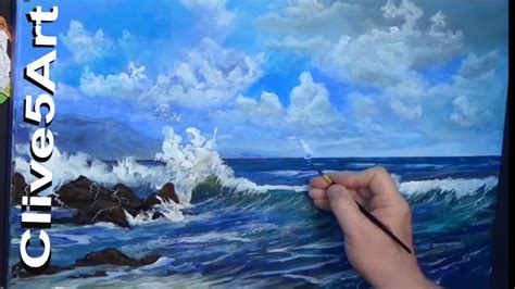 Acrylic Seascape Techniques This is a full step by step learn to ...