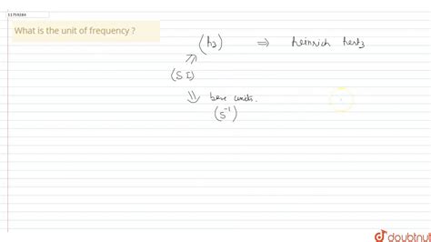 What is the unit of frequency ? - YouTube