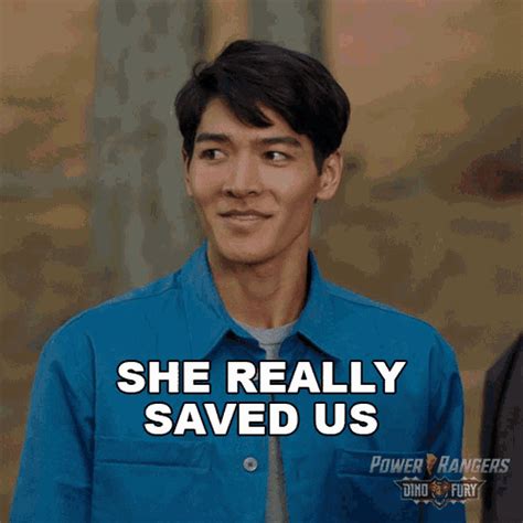 She Really Saved Us Dino Fury Blue Ranger GIF – She Really Saved Us ...