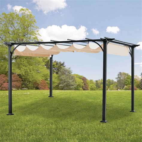 Garden Winds Replacement Canopy for the Naples Pergola, RipLock 500 ...