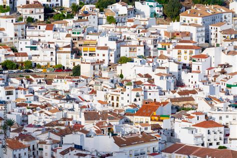 Typical andalusian white village in Spain Stock Photo | Adobe Stock