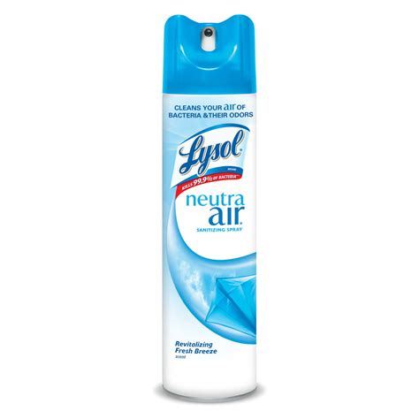 Lysol Neutra Air Sanitizing Spray, Fresh Breeze, 10oz, Air Freshener ...