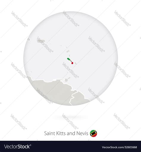 Map saint kitts and nevis national flag Royalty Free Vector