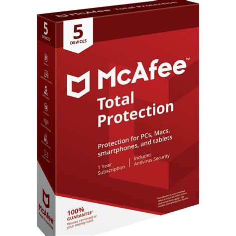 McAfee Total Protection 5 Device Antivirus Software - Walmart.com ...