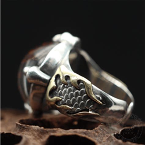 Eye Of Sauron Sterling Silver Ring – GTHIC