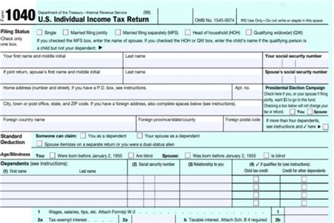 1040 Form 2021 Federal Income Tax Return | Printable Form 2021