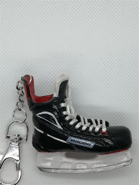 Personalized hockey gifts hockey keychain hockey skate | Etsy