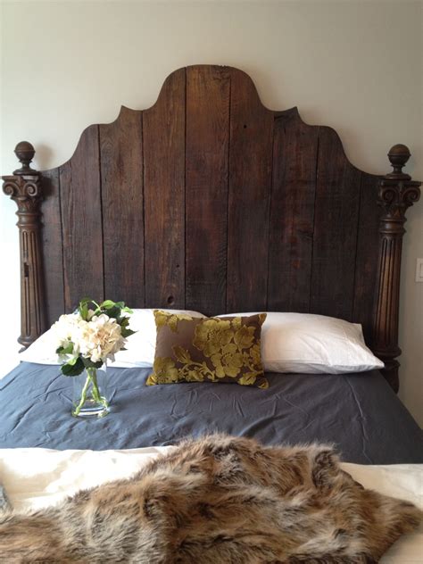 rustic barnboard headboard. Home Bedroom, Guest Bedroom, Bedroom ...