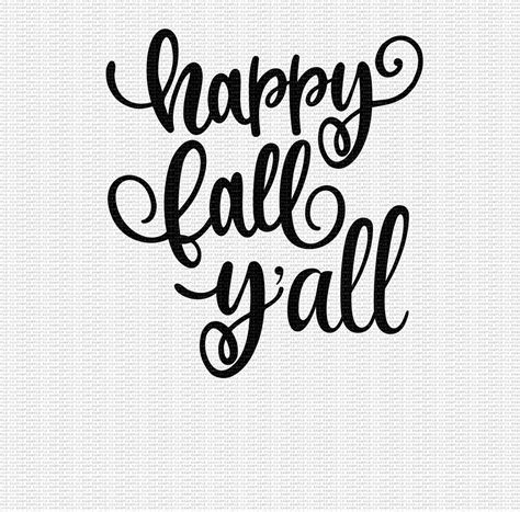 Happy Fall Y'all Svg Fall Svg Svg Designs Svg Files - Etsy