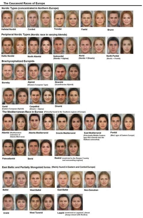 The Caucasoid Races of Europ Nordic Types (concentrated in Northern Europe) Hallstat Nordid ...