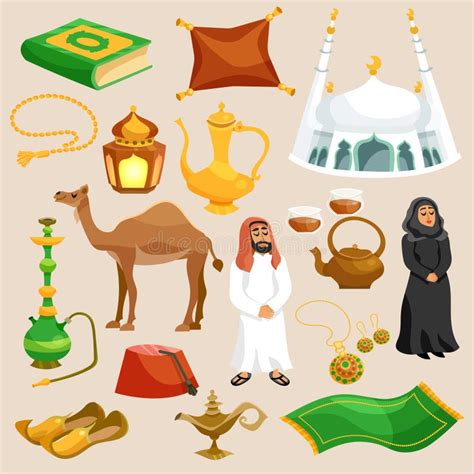 Arabic Culture Set Stock Vector - Image: 61061891