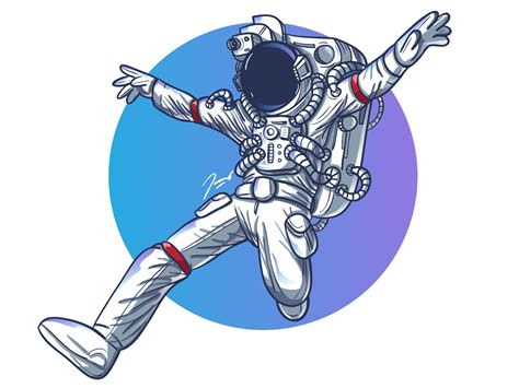 Flying Astronaut by Ivan Kristianto on Dribbble