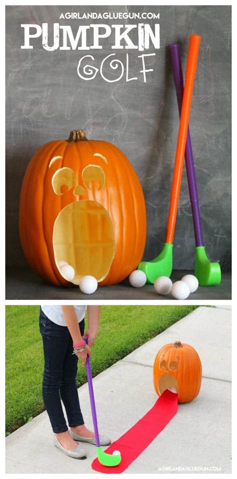 Pumpkin Golf! - A girl and a glue gun