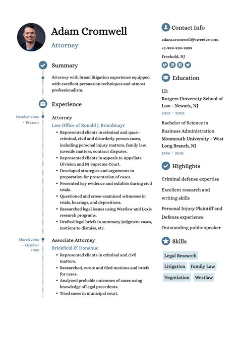 Attorney Resume Sample & Tips for a Lawyer Resume