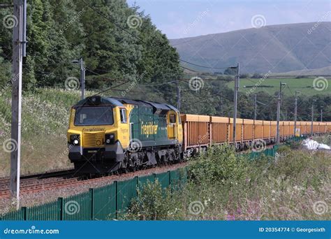 Class 70 Freightliner Diesel Locomotive. Editorial Stock Image - Image of freightliner, west ...