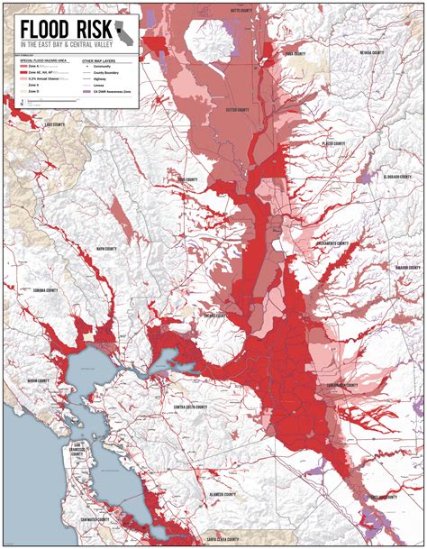 BG Cartography » Flood Risk in the Central Valley