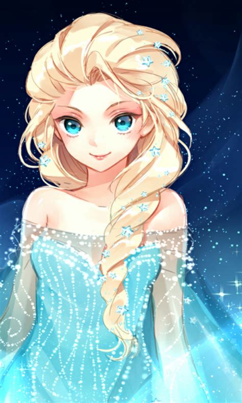 Pin by Ryn on Disney!! | Disney princess art, Elsa anime, Disney fan art