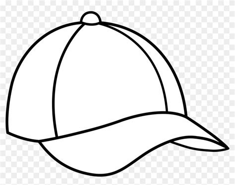 Black And White Baseball Cap Clip Art - Cap Black And White - Free Transparent PNG Clipart ...