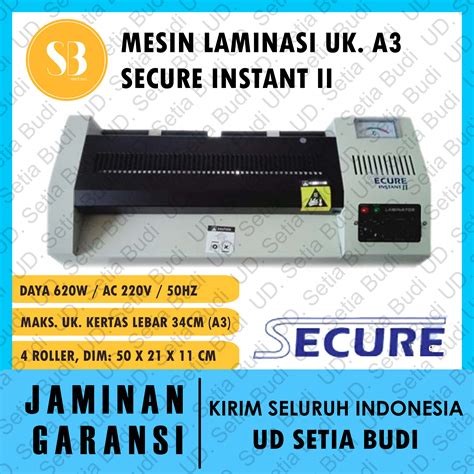 Mesin Laminasi A3 Instant II Secure Laminating Machine | Lazada Indonesia