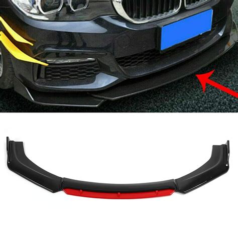 Car Front Bumper Lip Body Kit, Aerodynamic Universal Front Bumper Lip ...